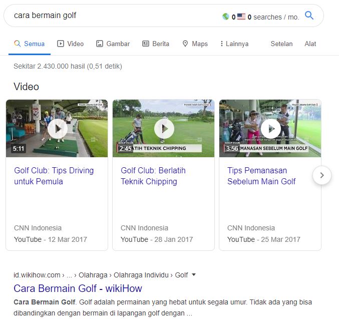 cara bermain golf - Faktor penentu SEO