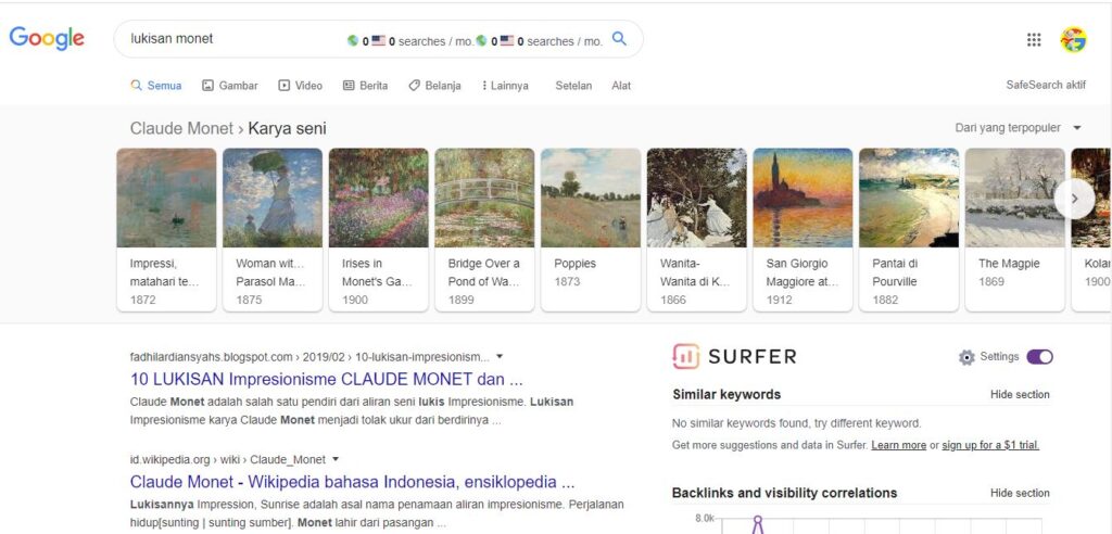 Lukisan-monet Faktor penentu SEO