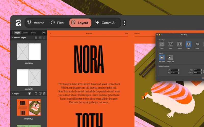 Affinity resurfaces as an all-in-one illustration, photo editing and layout app – df