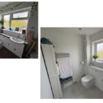 Bathroom before and after pictures side by side